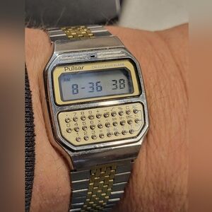 Rare Vintage 1970s Pulsar-Seiko Calculator-Alarm Y739-5019 Fully Functional!